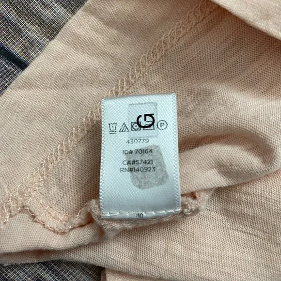 LOFT Light Pink Cotton Short Bell Sleeve Tee - Picture 11 of 12